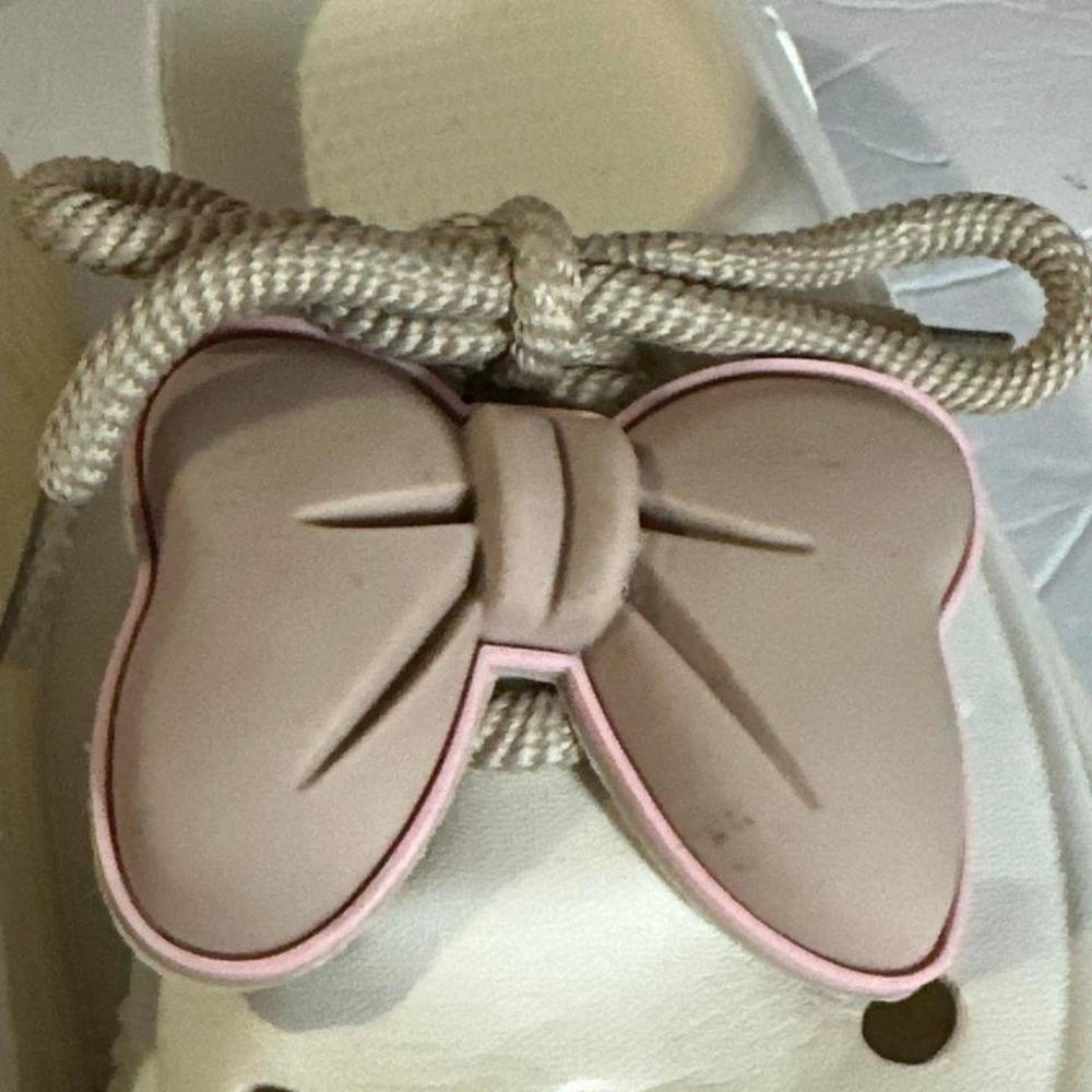 Big bow chunky rubber shoes fairy festival babydoll size 8 - Picture 5 of 7